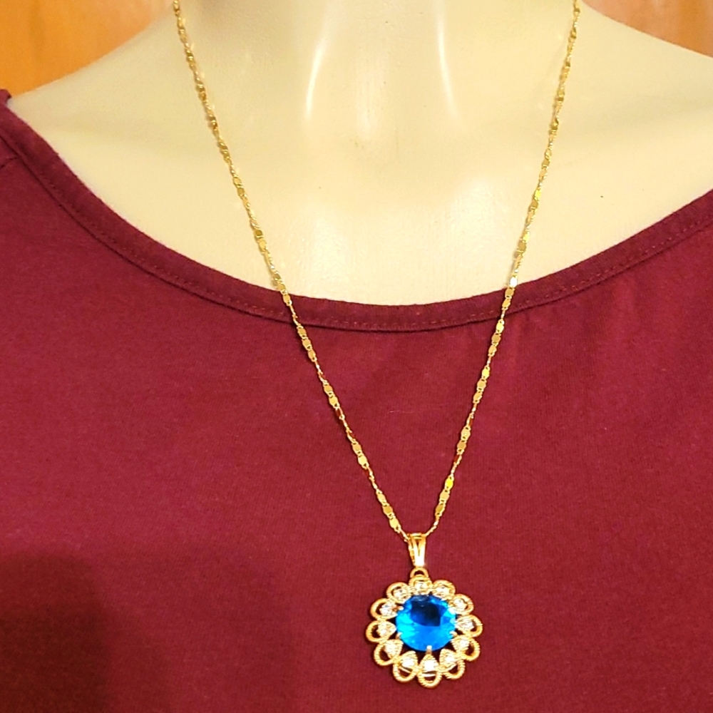 chain with charm included.laminated gold